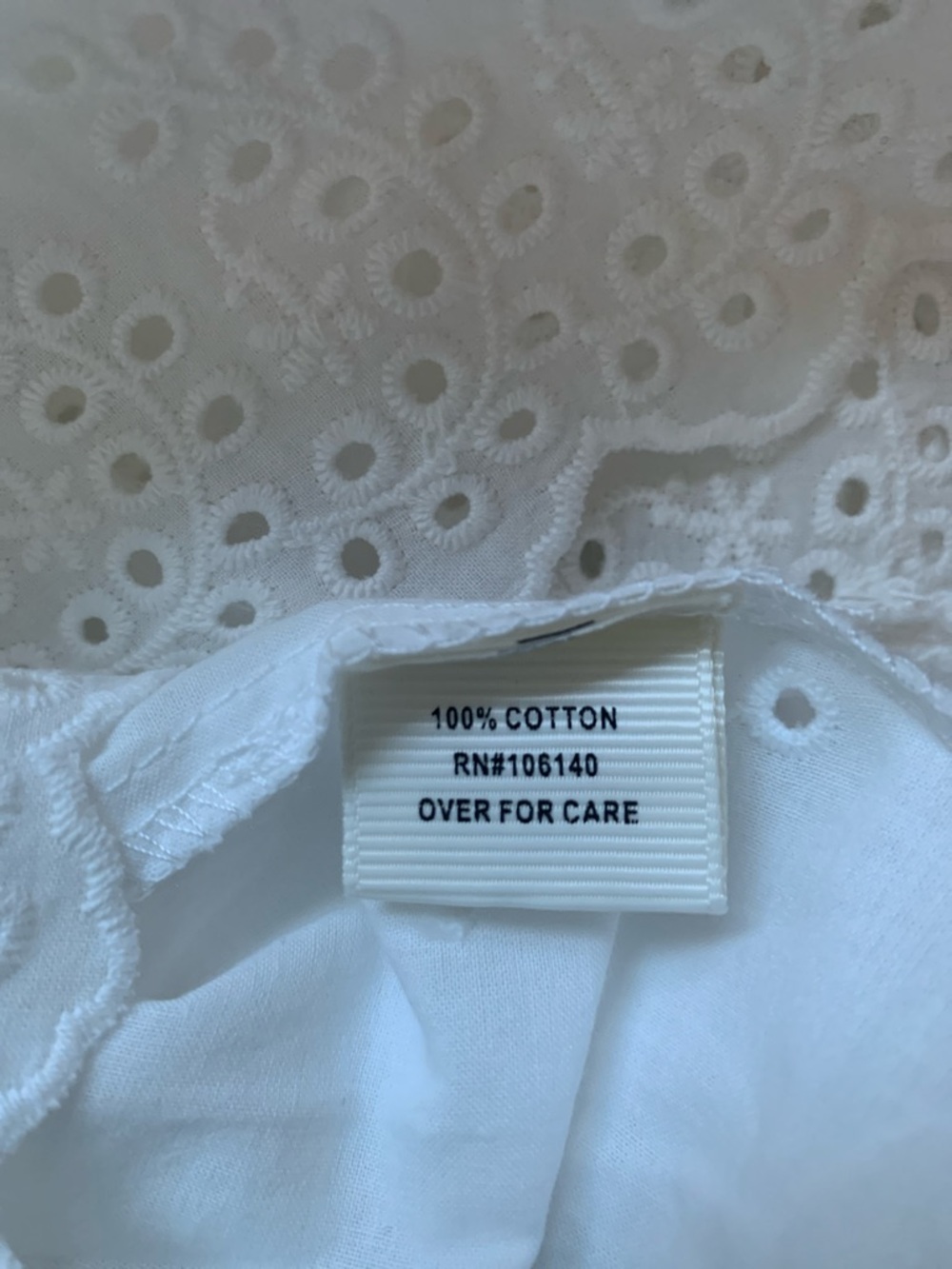 ROMANTIC COTTAGE-CORE LACE BLOUSE WHITE LARGE NEW - Picture 7 of 7